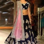 Blue Work Lehenga