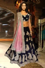 Blue Work Lehenga