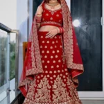 Bridal Red Gota Patti Work Lehenga