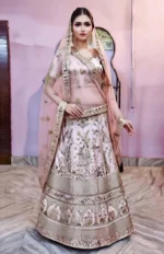 Thread Work Bridal Lehenga - Image 4